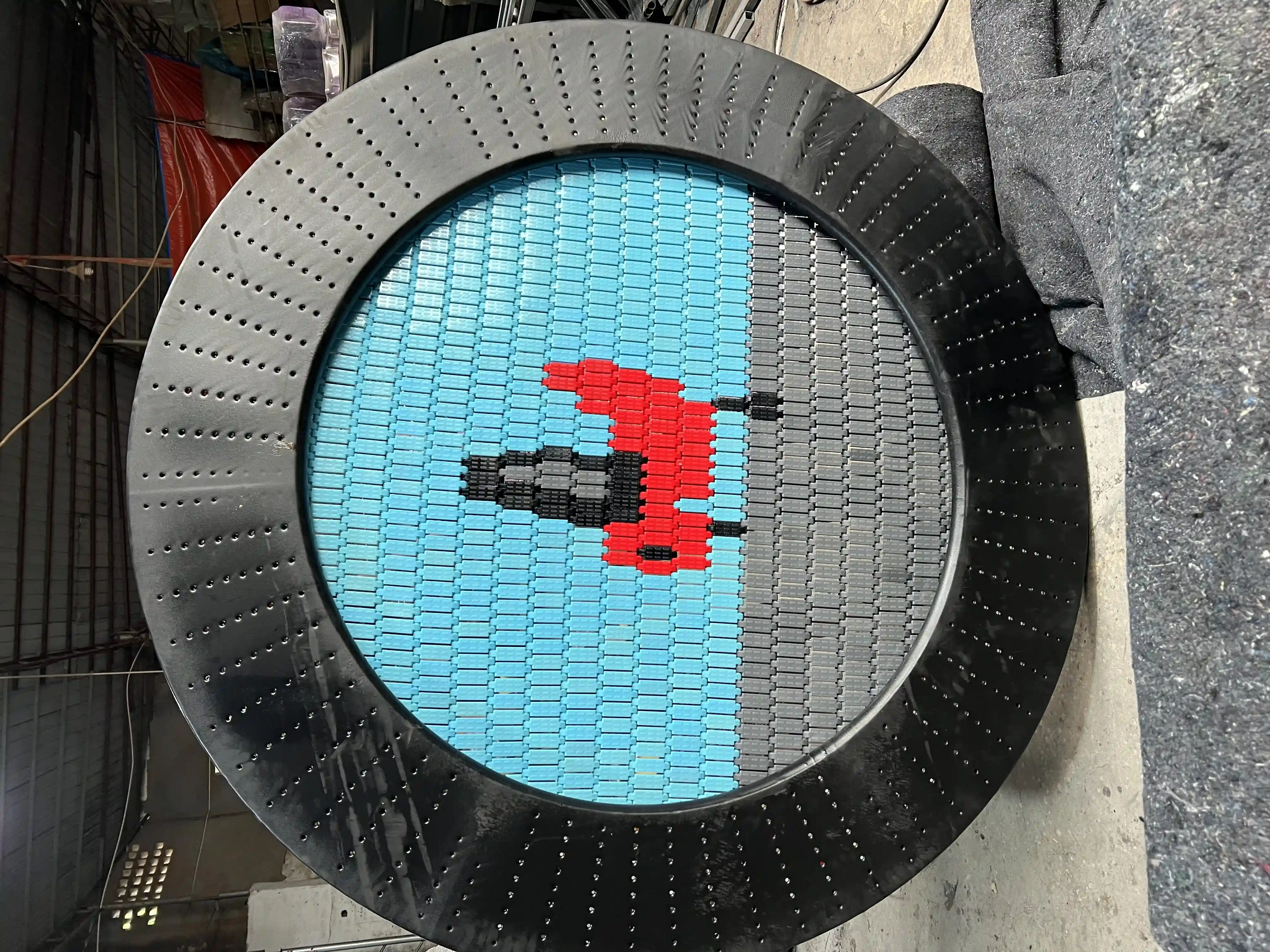 Custom Pixel Art Ground Trampoline - Commercial Outdoor Play Equipment for Berlin Public Parks - Playground equipment by HonPlay