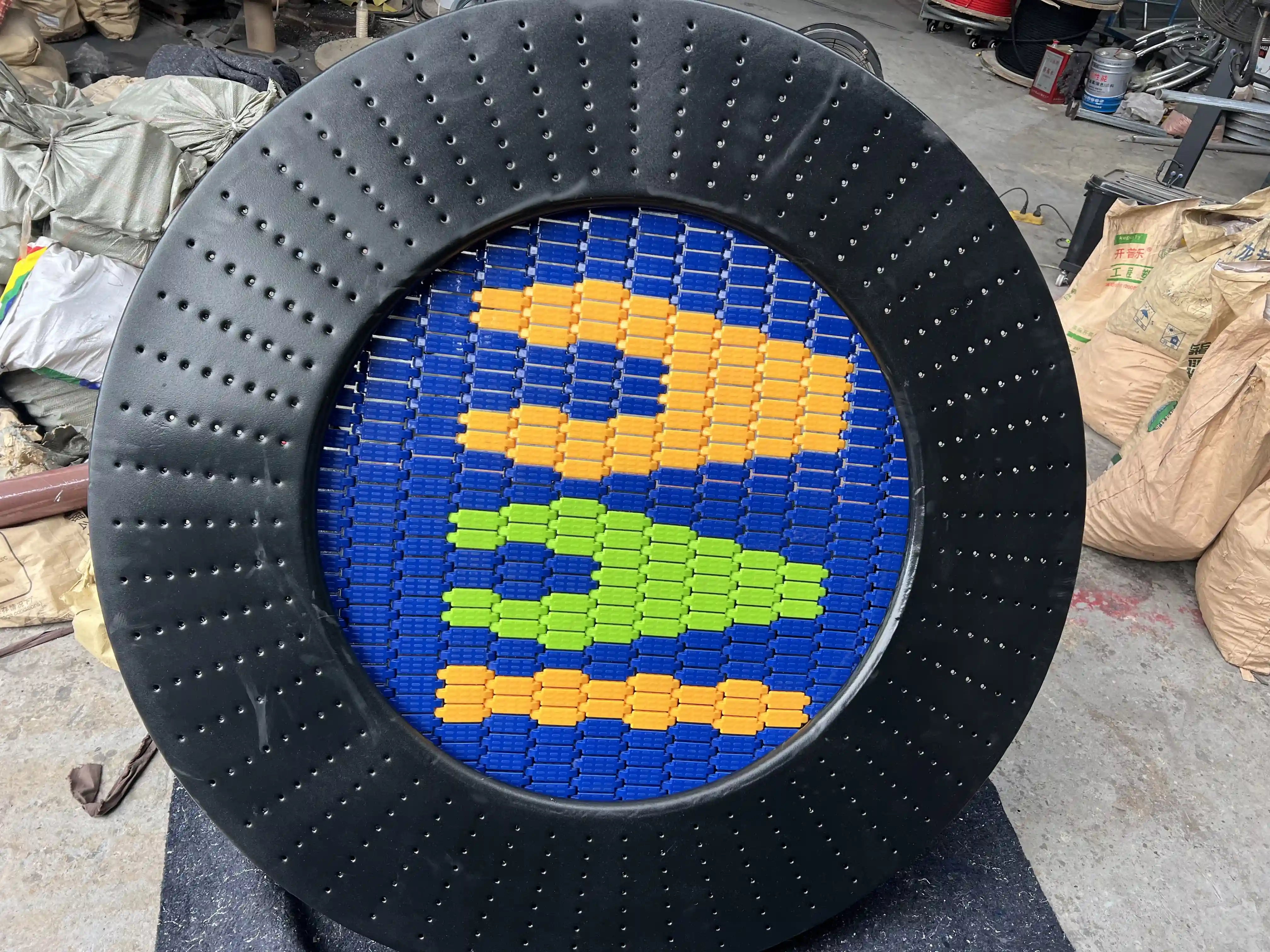 Modular Sensory Jumping Disk - Interactive Playground Equipment for Berlin Daycare Centers - Playground equipment by HonPlay