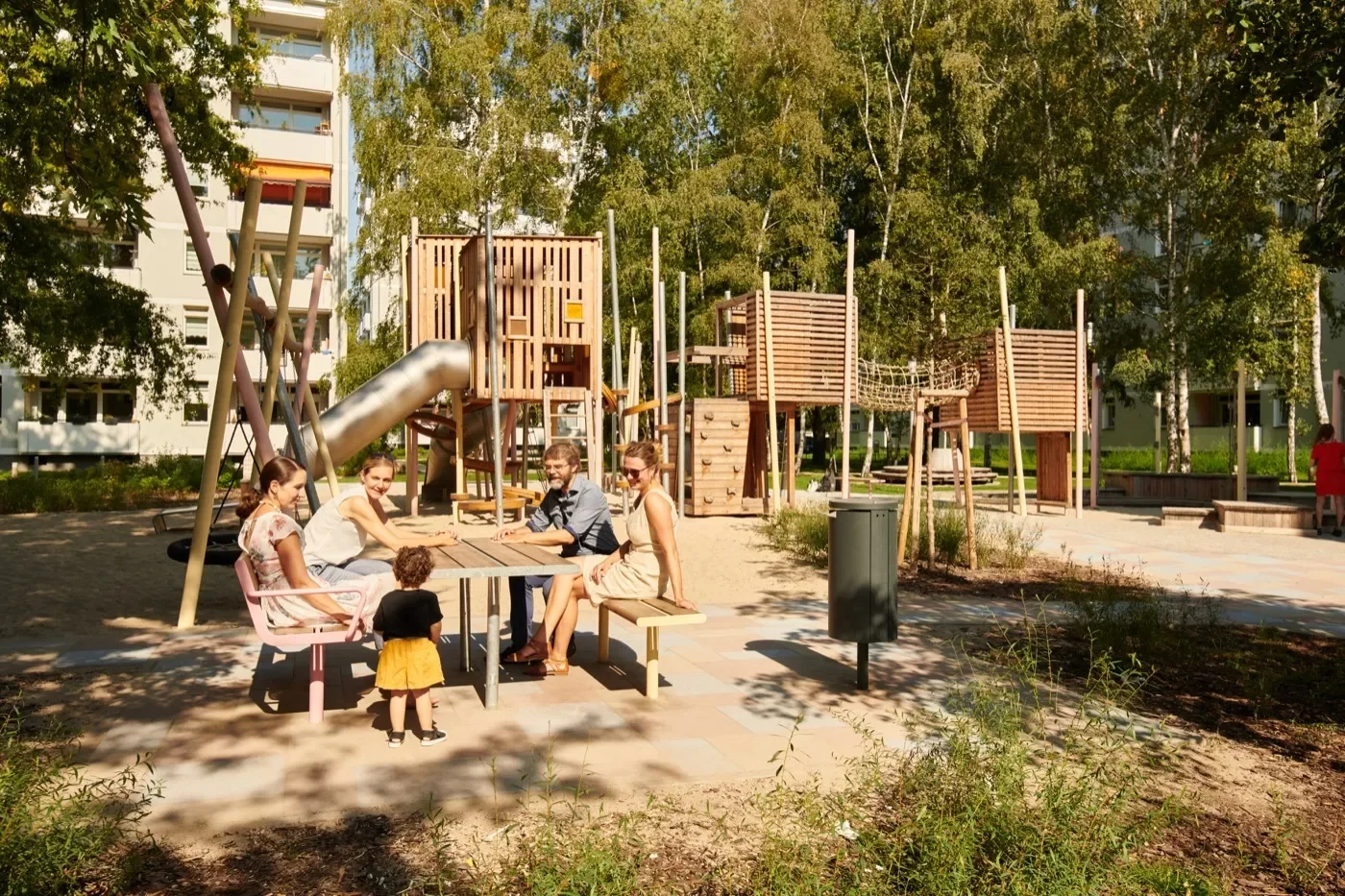 wooden multi level adventure tower eco, Iconic, Custom Landmark, Engineering Masterpiece by HonPlay - full product view