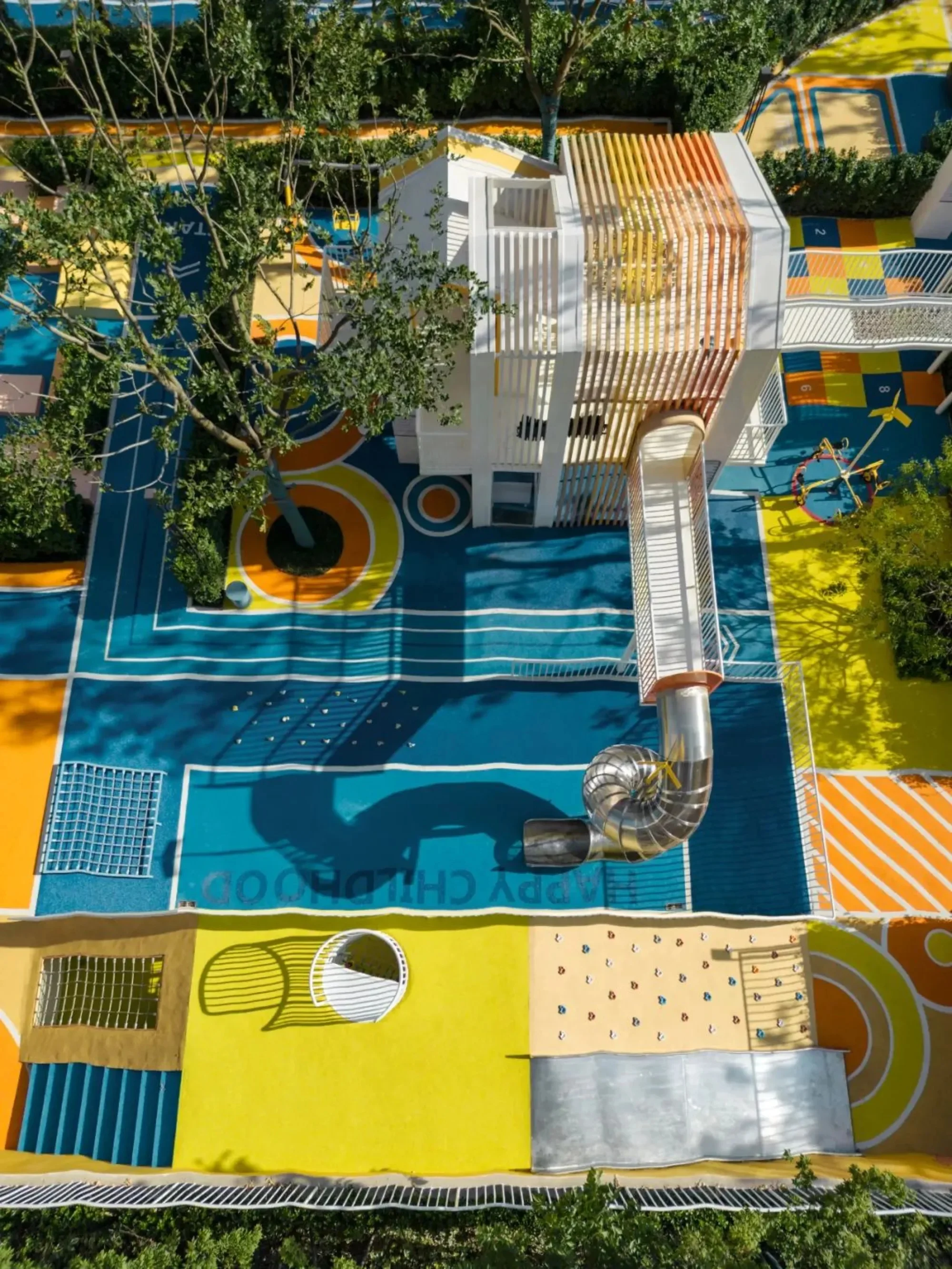 Modern Multi-Functional Outdoor Playground System - Premium Non-Powered Play Equipment for Dubai Residential Communities - Playground equipment by HonPlay