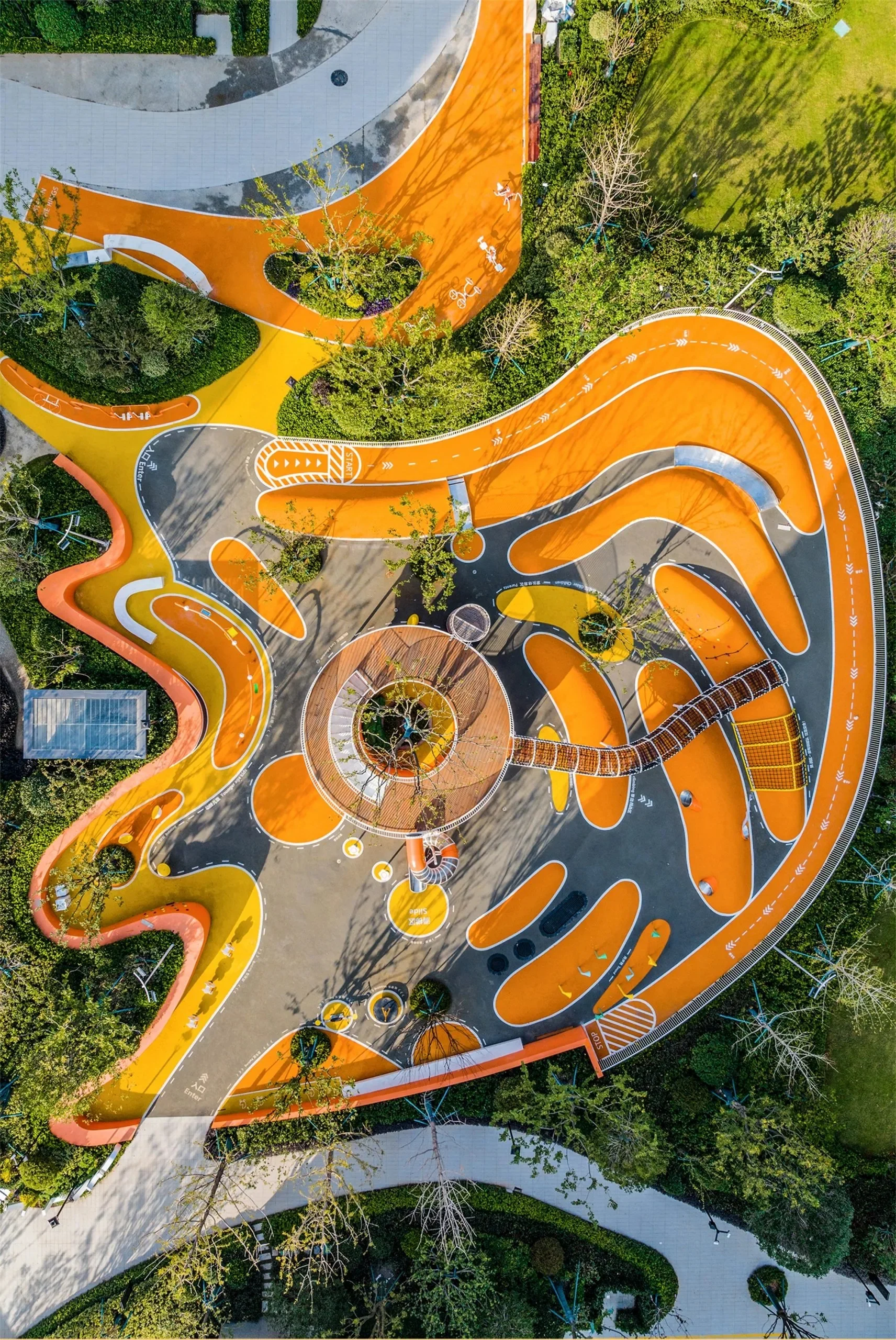 integrated outdoor adventure park multi functional, Iconic, Custom Landmark, Engineering Masterpiece by HonPlay - full product view