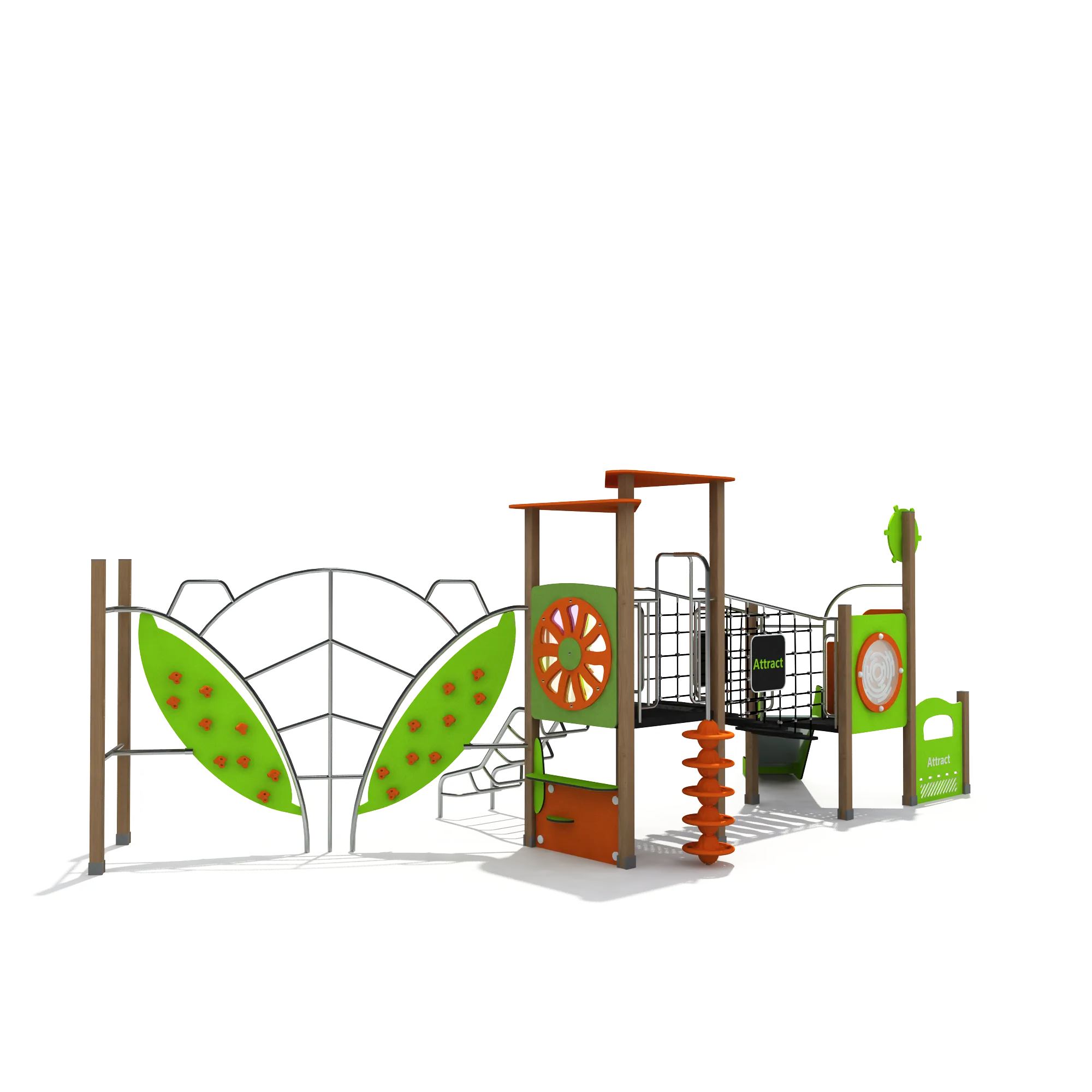 Nature-Themed Multi-Functional Outdoor Playground - Durable Climbing Equipment for Warsaw Public Parks - Playground equipment by HonPlay