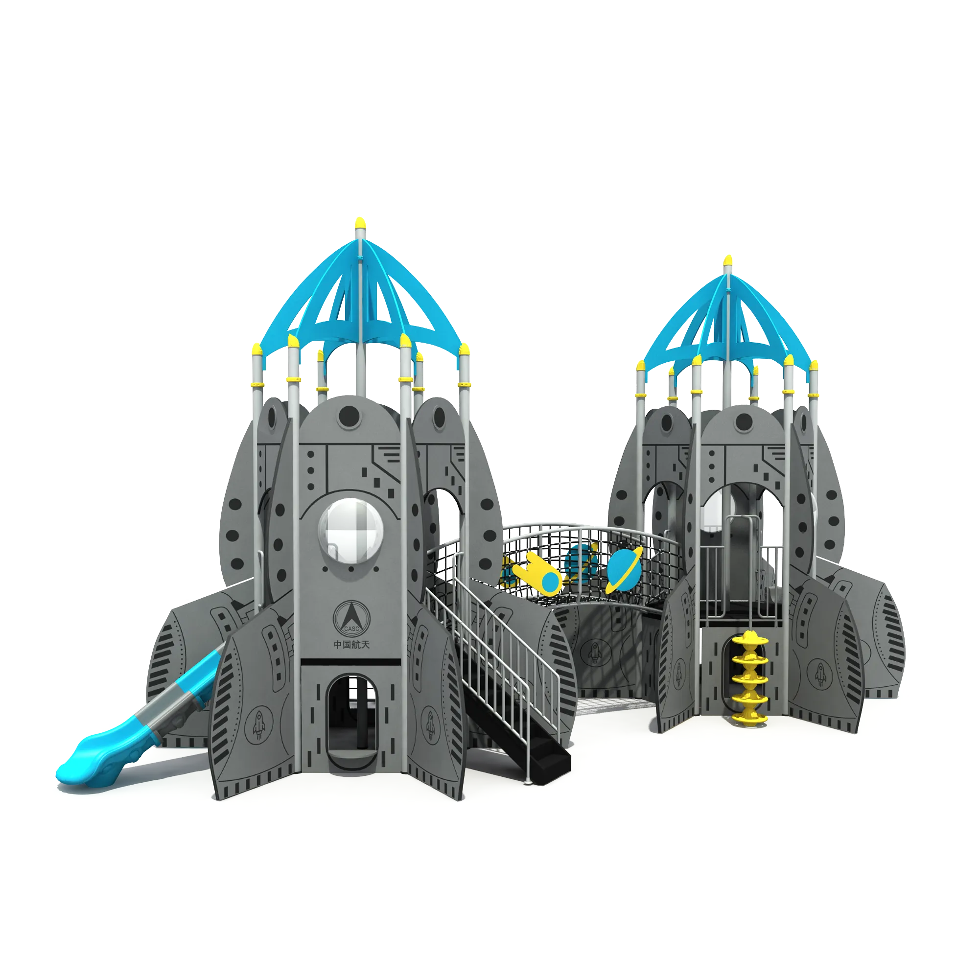 Rocket Space Station Playground - Commercial Outdoor Play Equipment for Singapore Urban Parks - Playground equipment by HonPlay