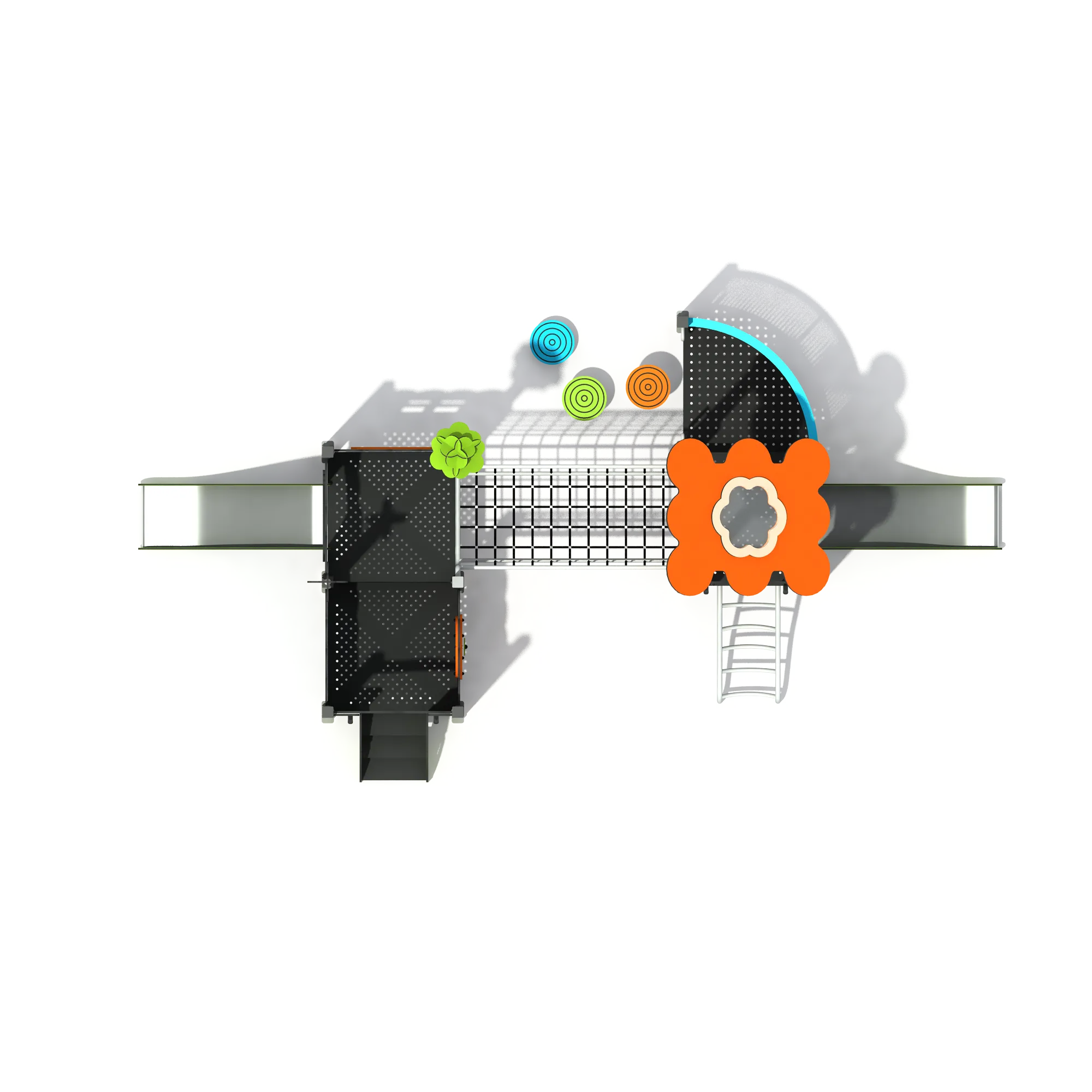 nature inspired multi activity playground durable, Vibrant, Kid-friendly, UV-resistant HPL by HonPlay - material and finish details