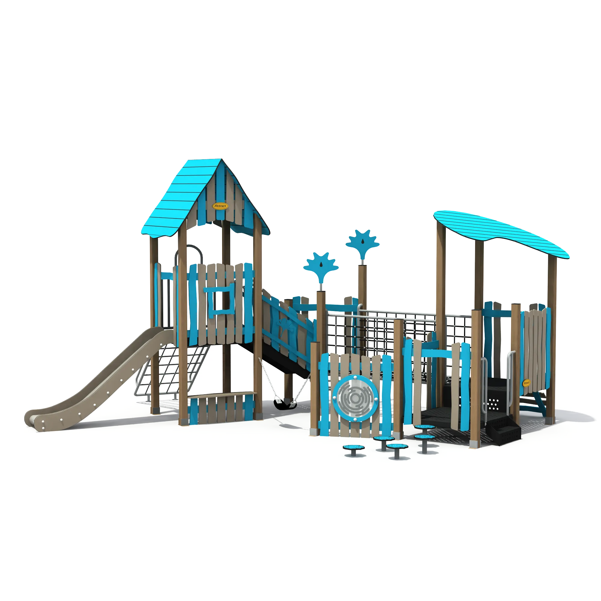 Coastal Adventure Playground Set - Durable Outdoor Play Equipment for Stockholm Public Parks - Playground equipment by HonPlay