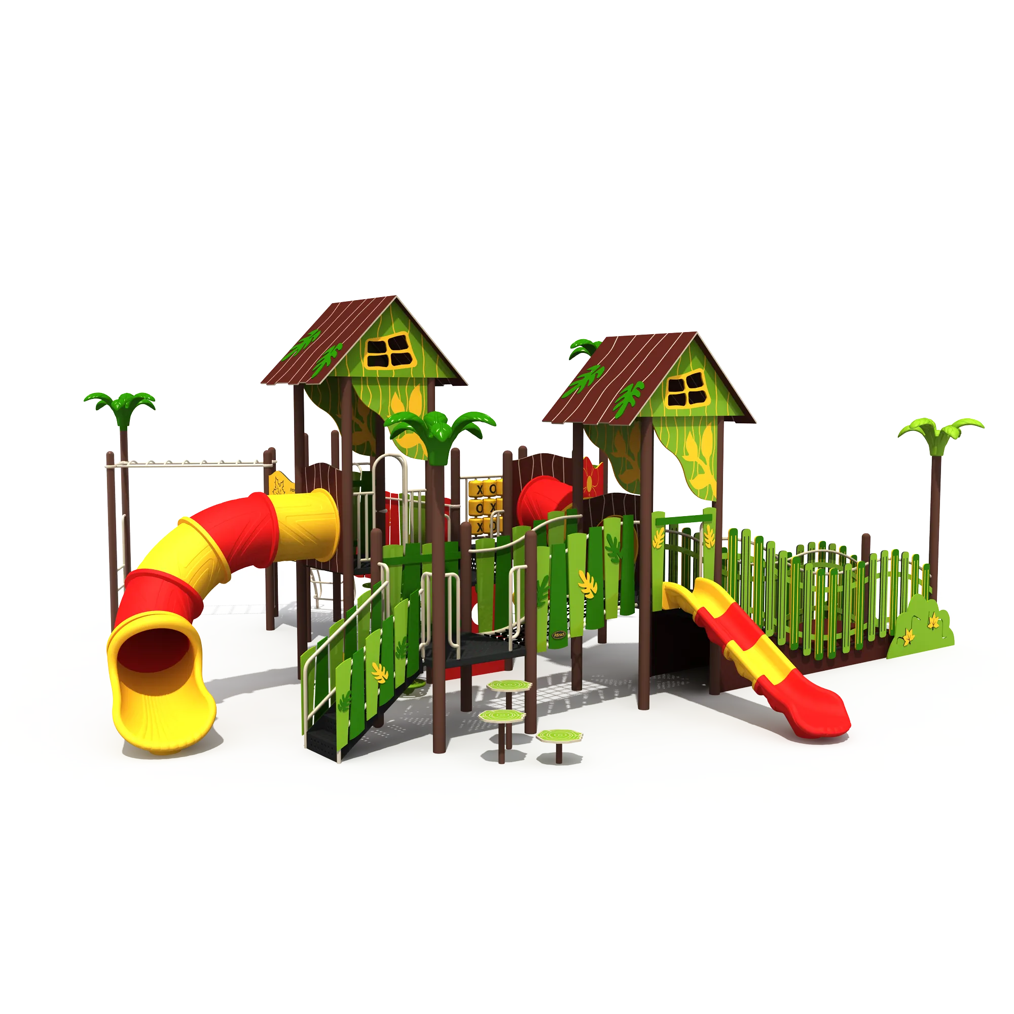 Jungle Treehouse Outdoor Playground - Commercial Grade Play Equipment for Singapore Urban Parks - Playground equipment by HonPlay