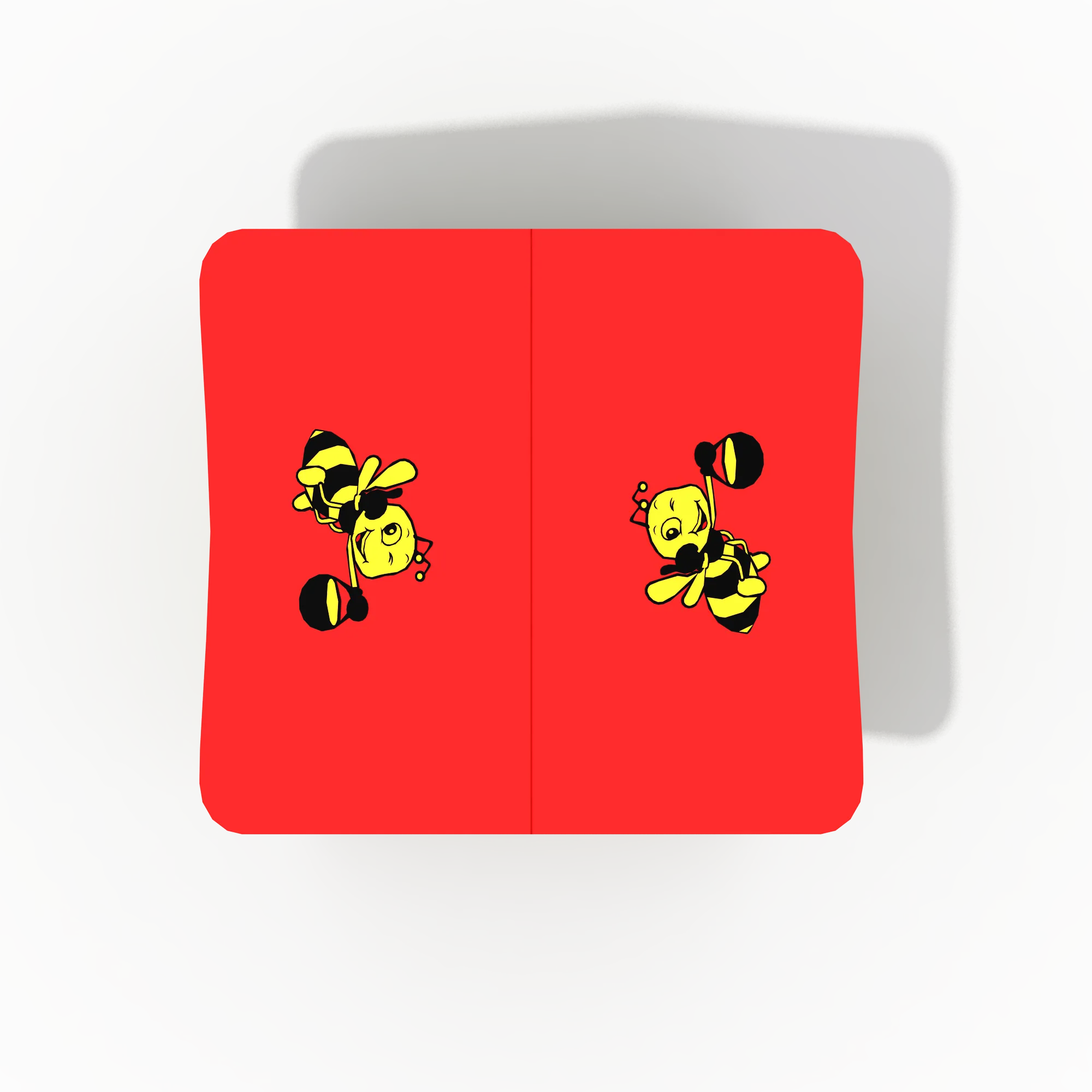 Interactive Nature-Themed Playhouse of Galvanized Steel & HDPE showing red roof with bee illustrations for Prague