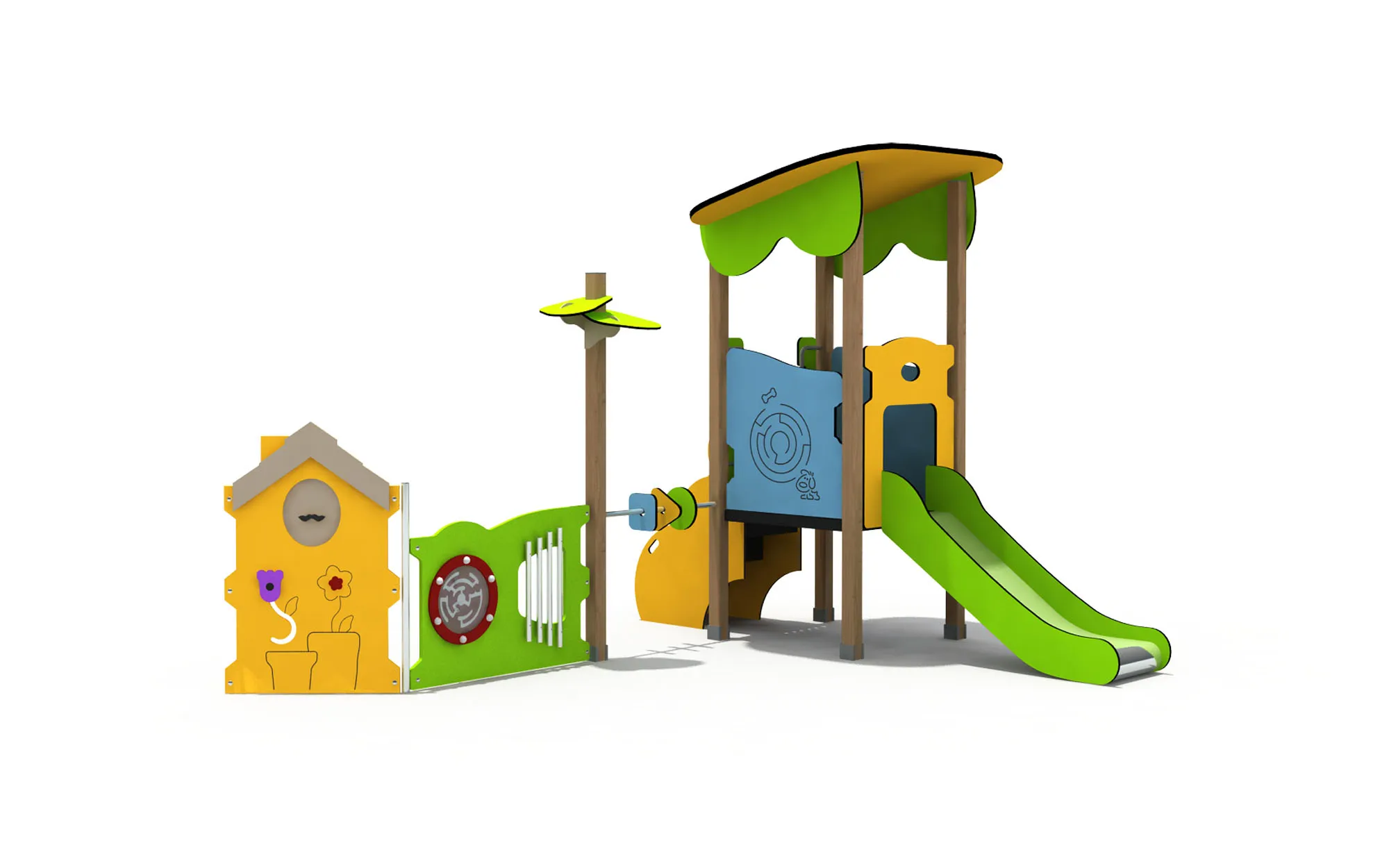 Nature-Themed Toddler Playground - Eco-Friendly Outdoor Play Equipment for Warsaw Kindergarten - Playground equipment by HonPlay