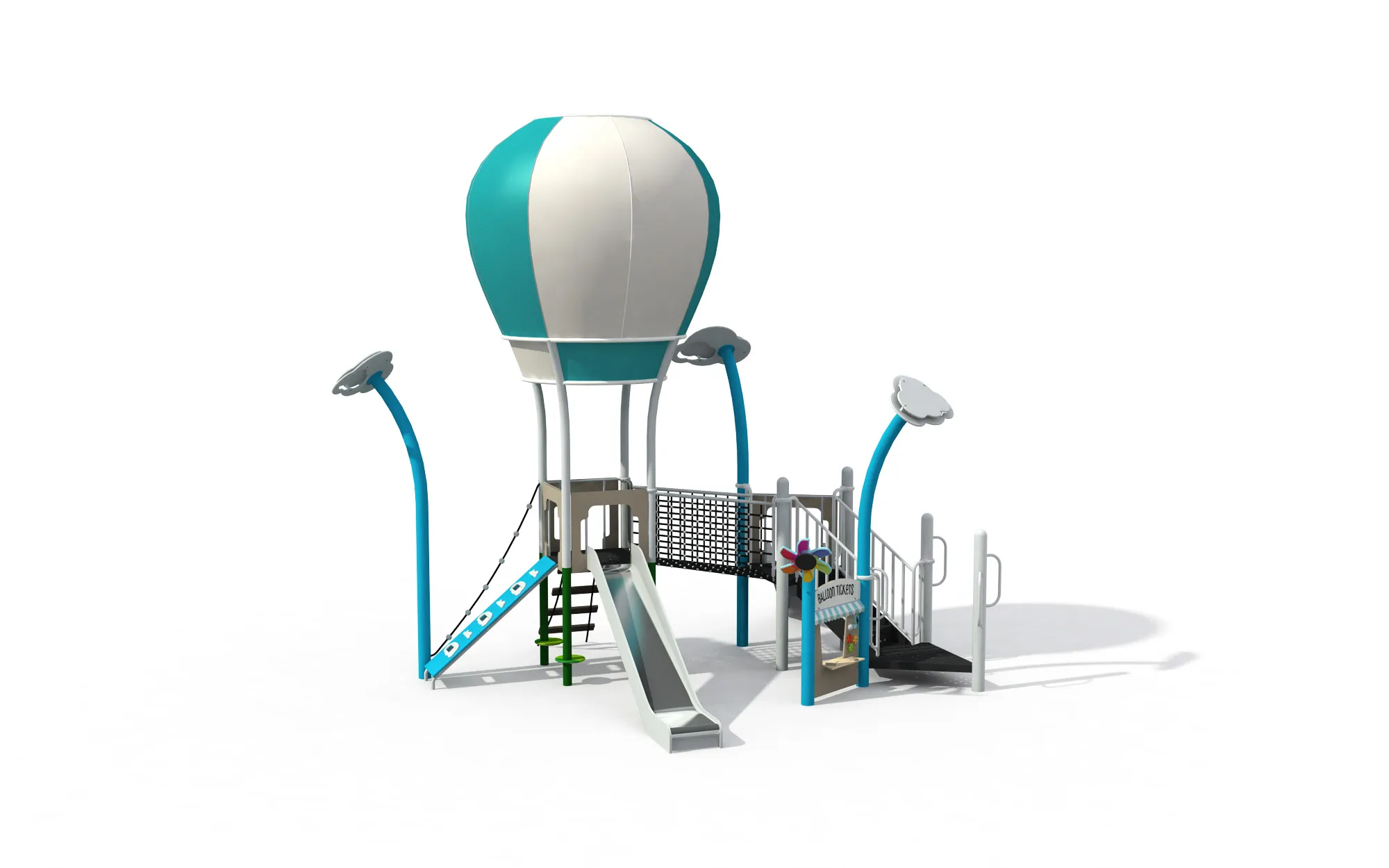 Hot Air Balloon Adventure Playground - Themed Outdoor Play Structure for Dubai Residential Parks - Playground equipment by HonPlay
