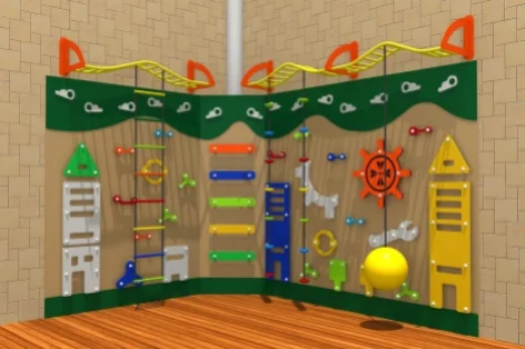 Interactive Sensory Wall Panel - Indoor Climbing & Educational Play Equipment for Warsaw Kindergarten Market - Playground equipment by HonPlay