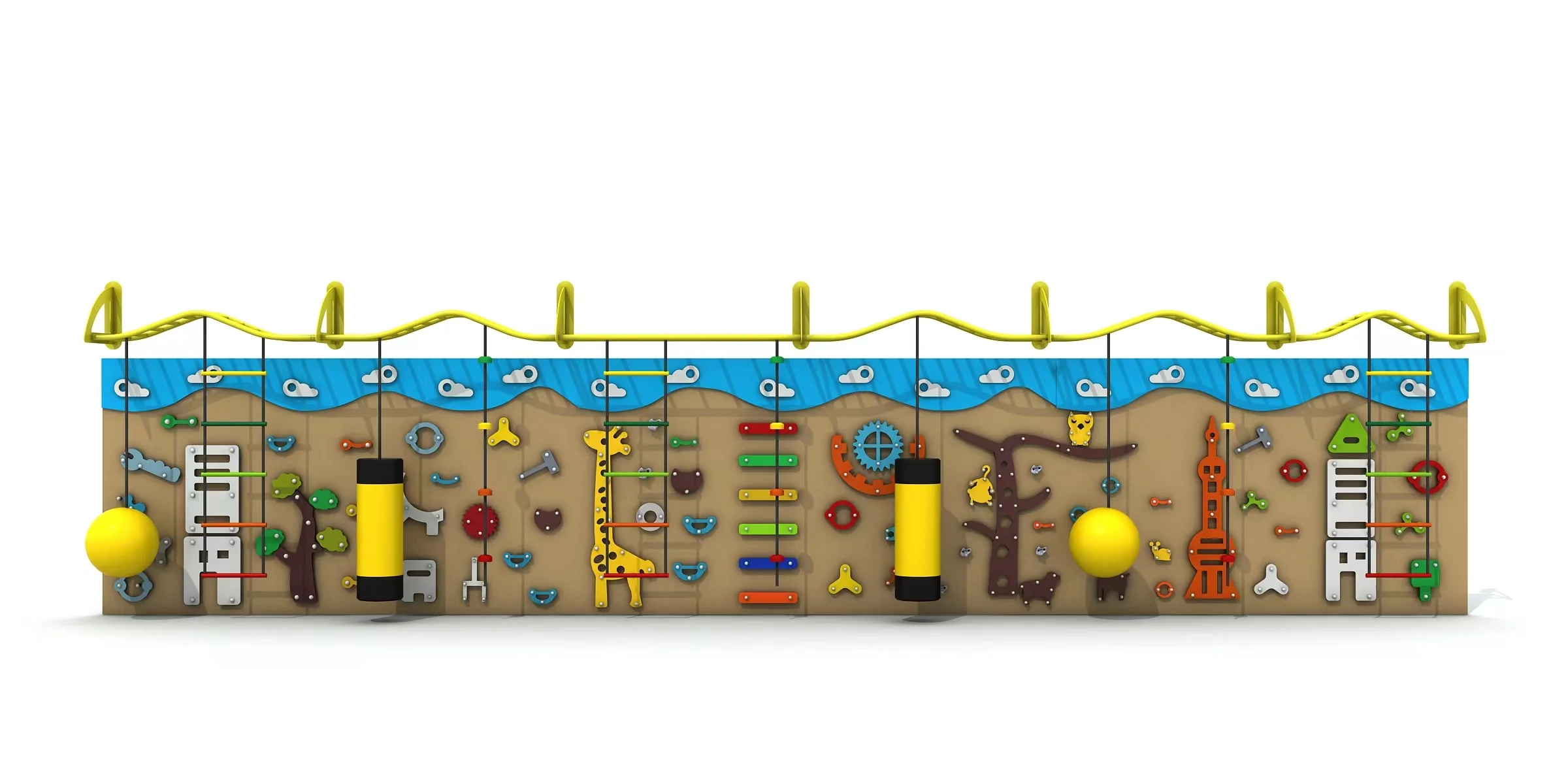 Interactive Wall Climbing System - Multi-Functional Indoor Playground Equipment for Dubai Mall Play Zone - Playground equipment by HonPlay