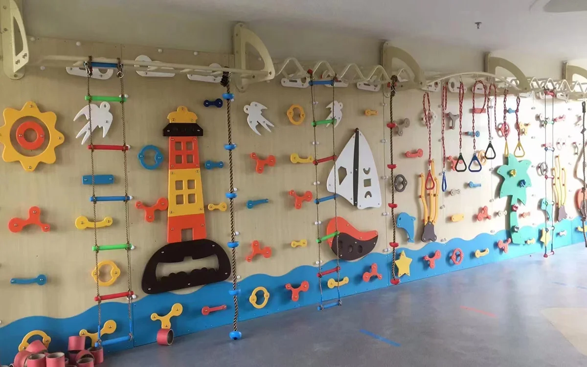 Interactive Nautical Theme Climbing Wall Galvanized Steel & HDPE featuring rope ladders and sensory panels for Warsaw