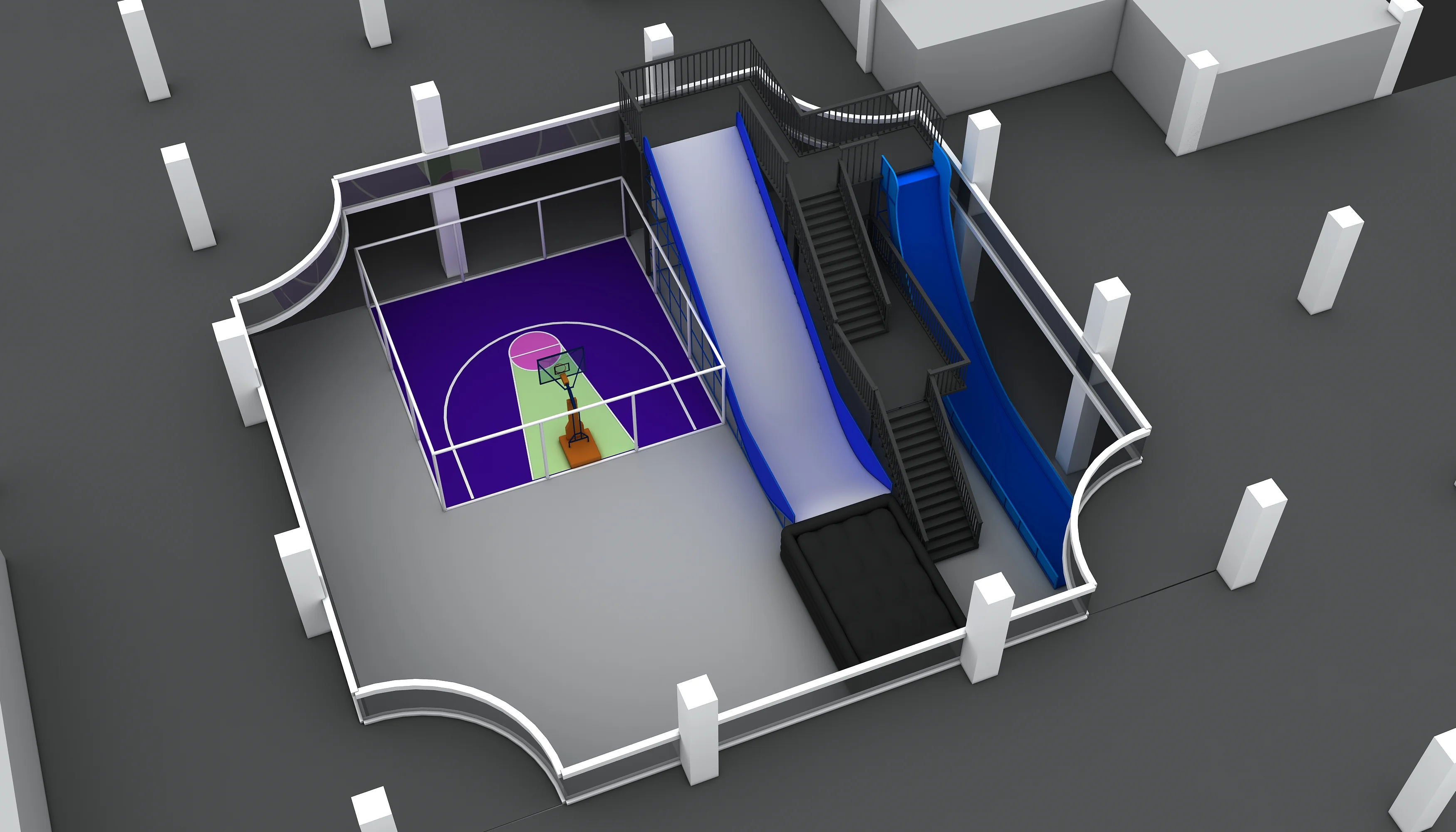 indoor sports adventure hub multi functional, Soft Play, Indoor Center, Safe Environment by HonPlay - full product view