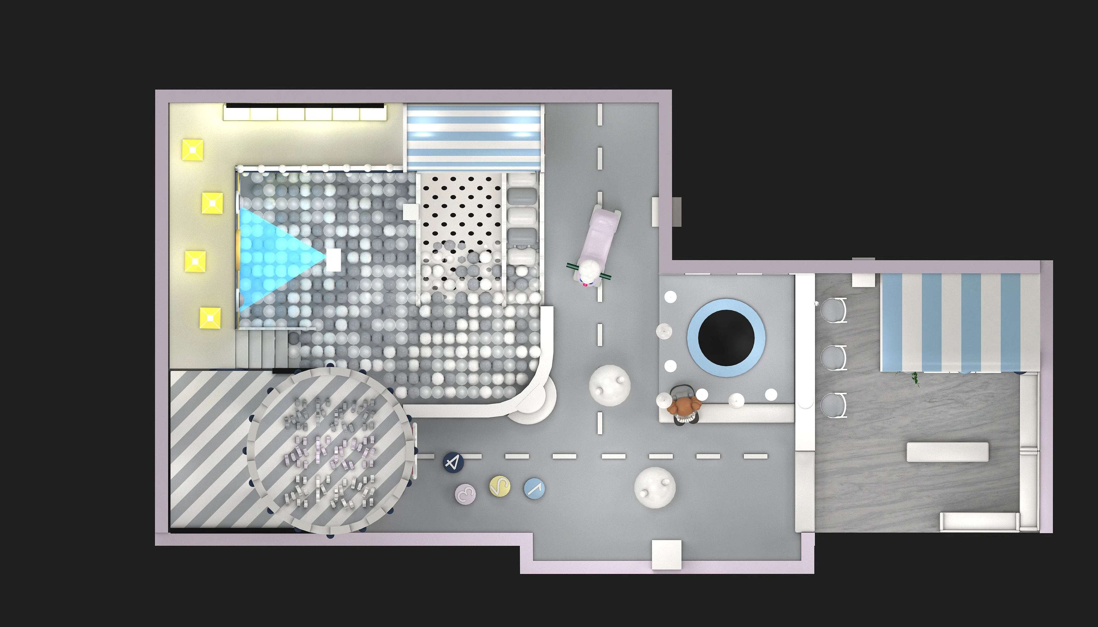 modern indoor soft play center integrated, Soft Play, Indoor Center, Safe Environment by HonPlay - full product view