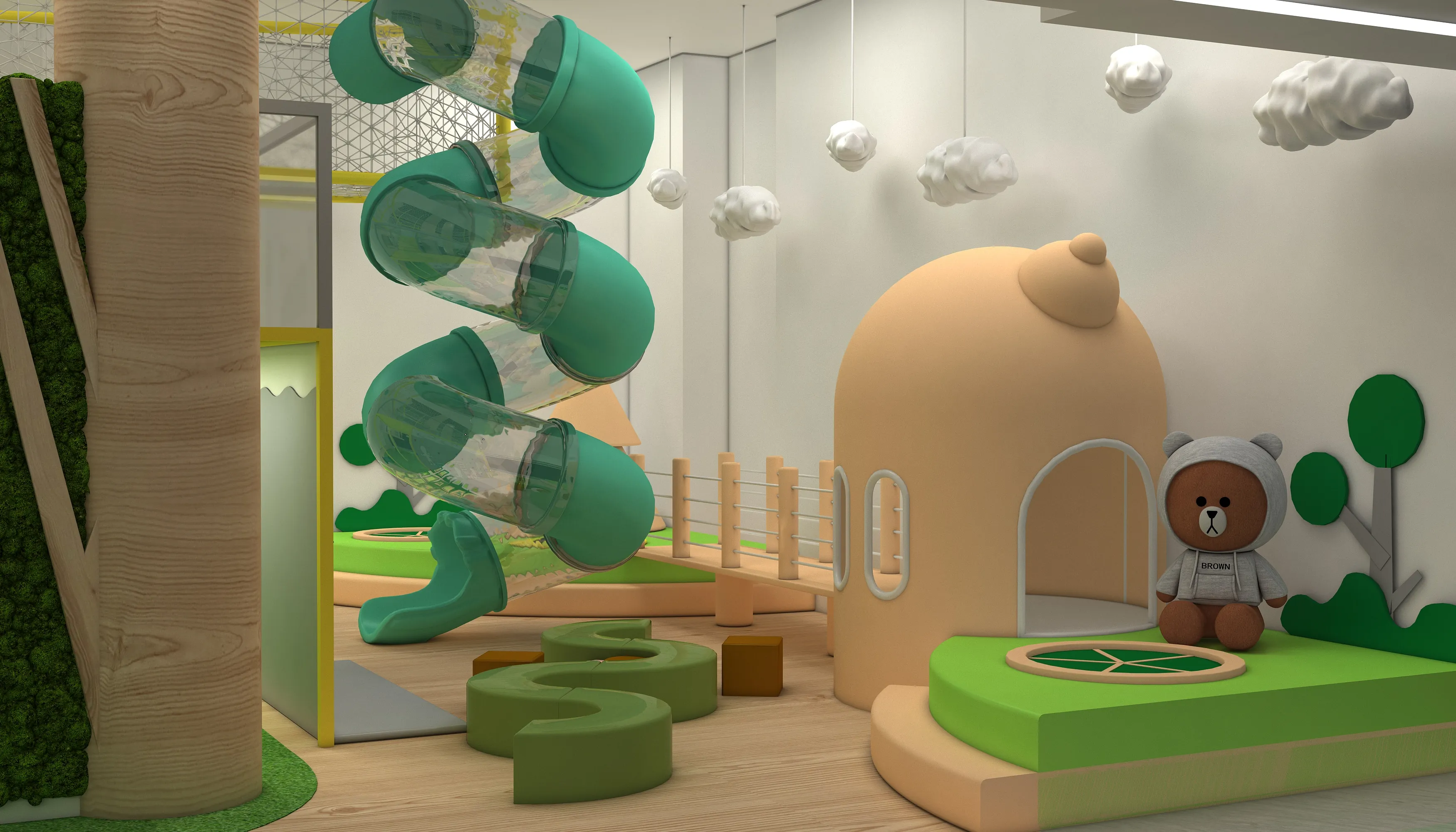 whimsical forest indoor soft play center, Soft Play, Indoor Center, Safe Environment by HonPlay - full product view