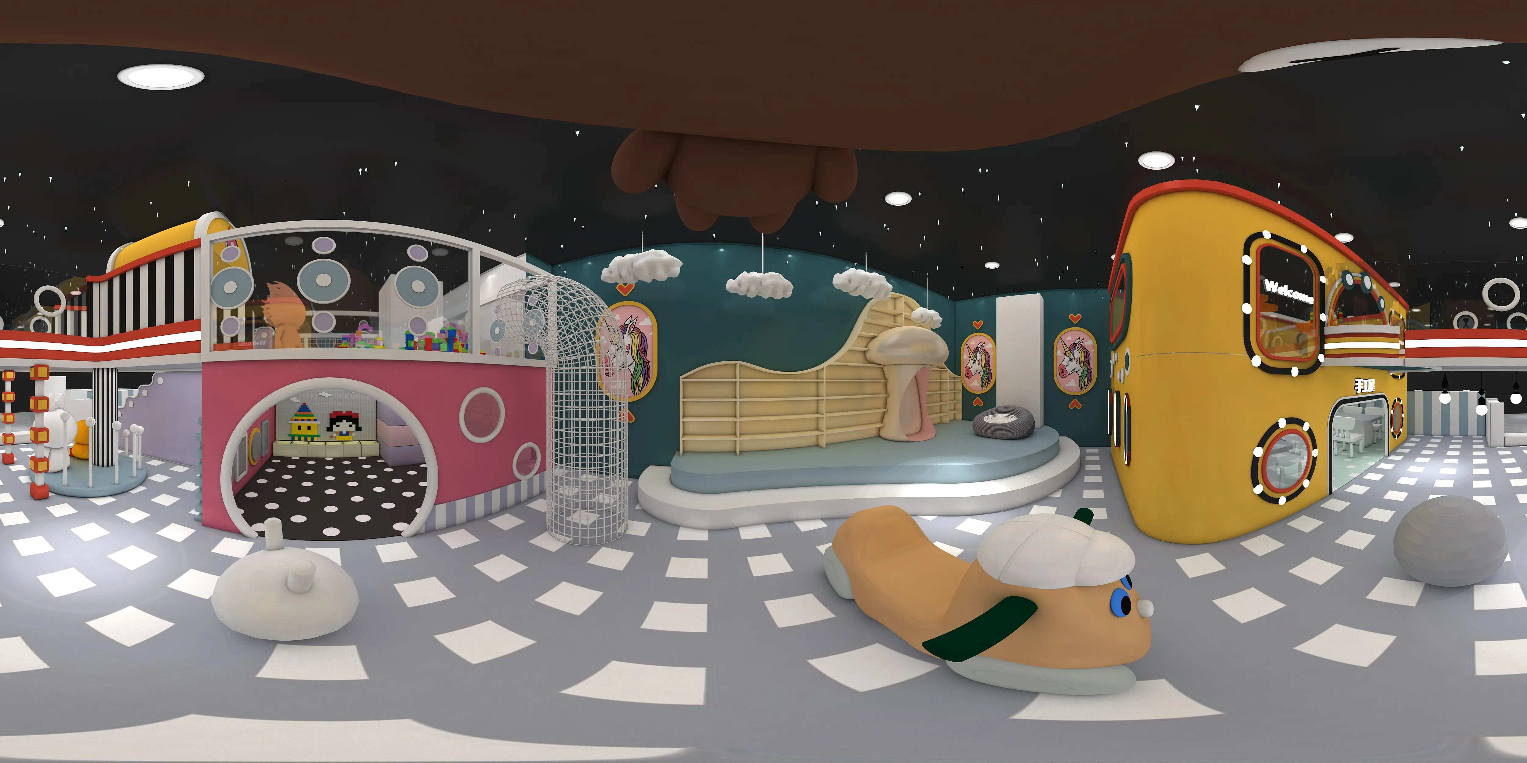 custom themed indoor soft play center, Soft Play, Indoor Center, Safe Environment by HonPlay - full product view