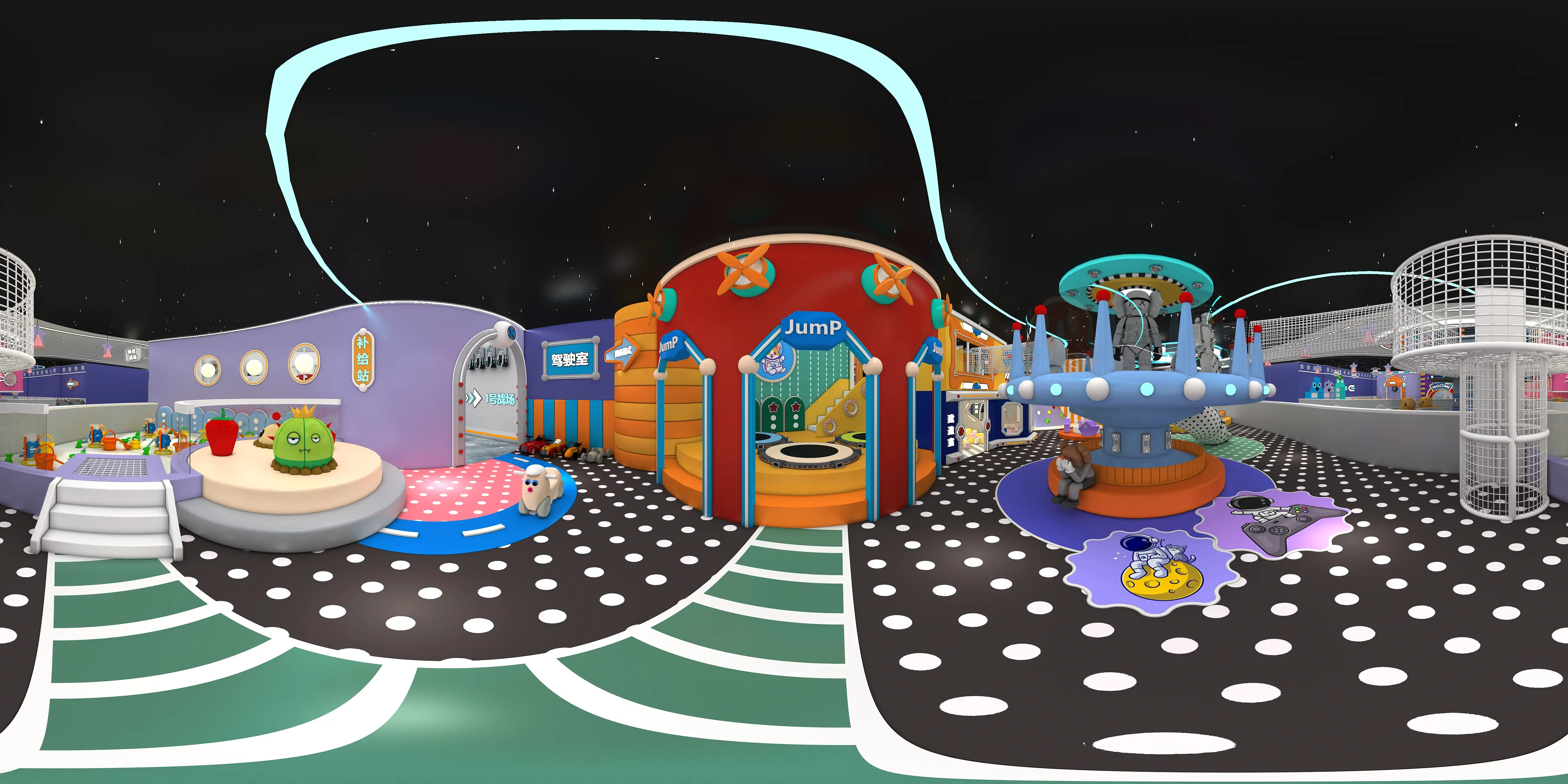 space adventure indoor soft play center, Soft Play, Indoor Center, Safe Environment by HonPlay - full product view