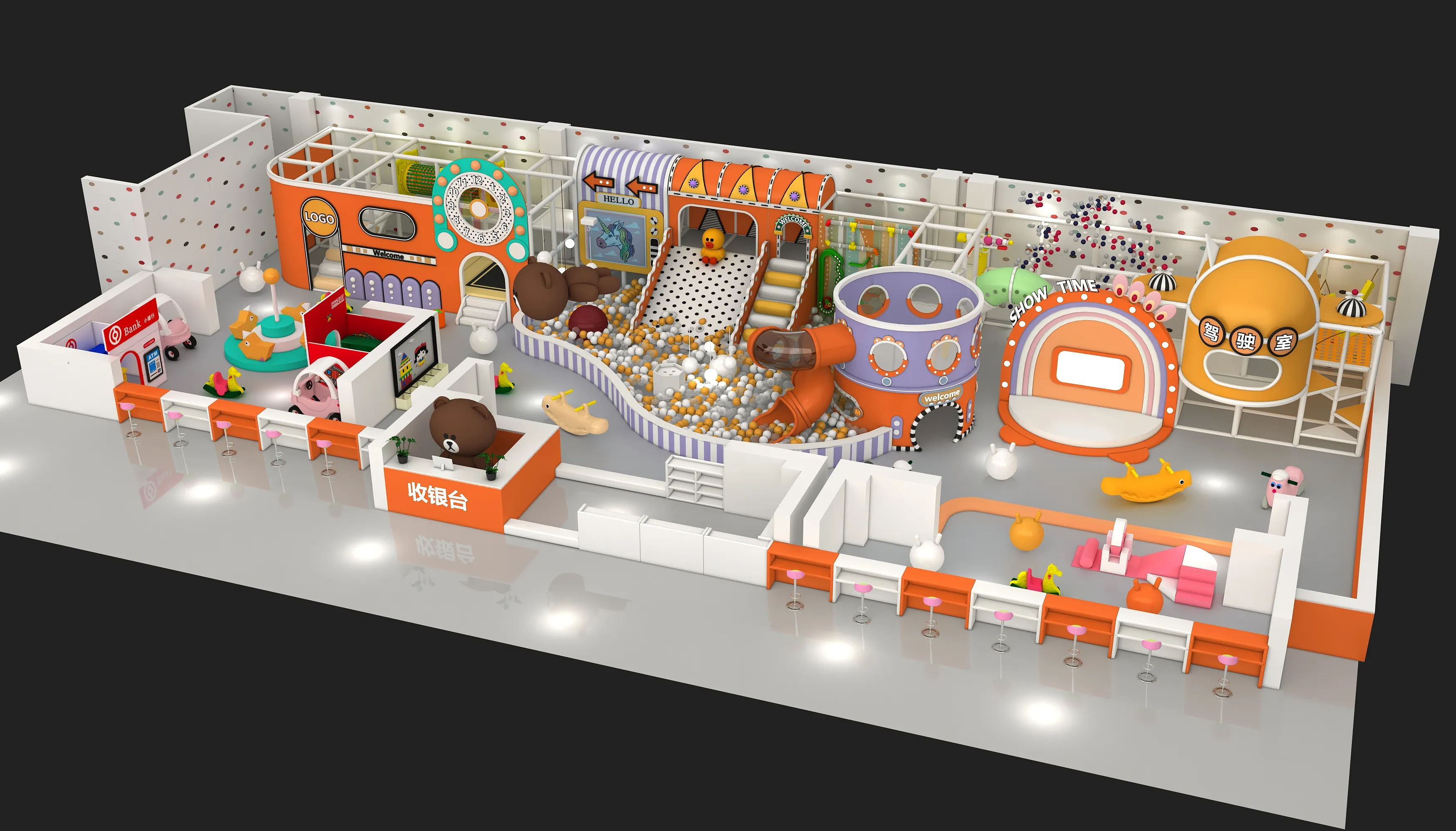 Themed Indoor Soft Play Adventure Center - Custom Commercial Playground Equipment for Dubai Mall Play Zone - Playground equipment by HonPlay