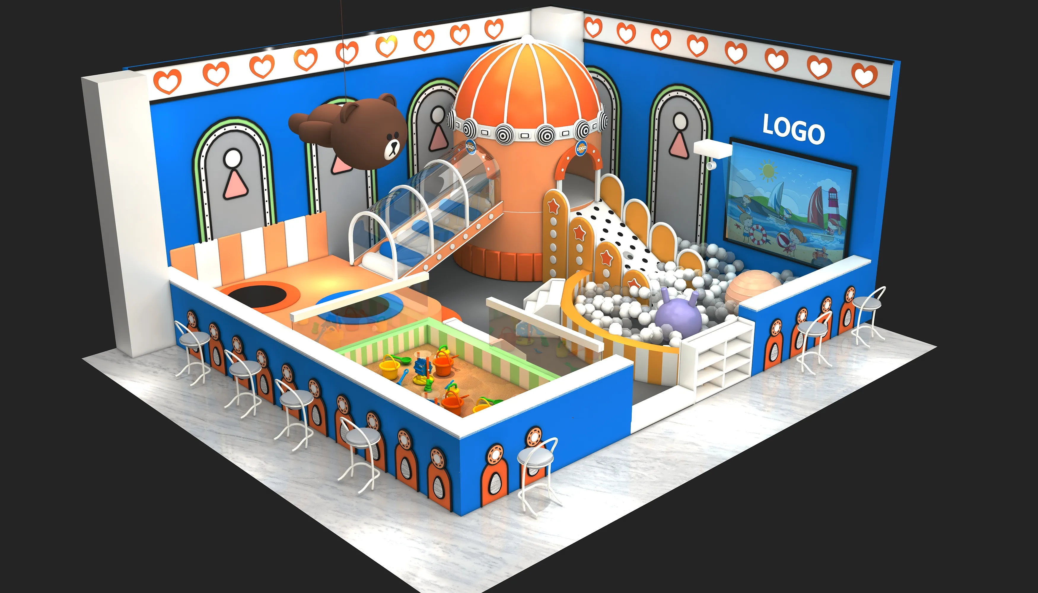 Space Rocket Theme Indoor Playground - Commercial Soft Play Equipment for Dubai Mall Play Zone - Playground equipment by HonPlay