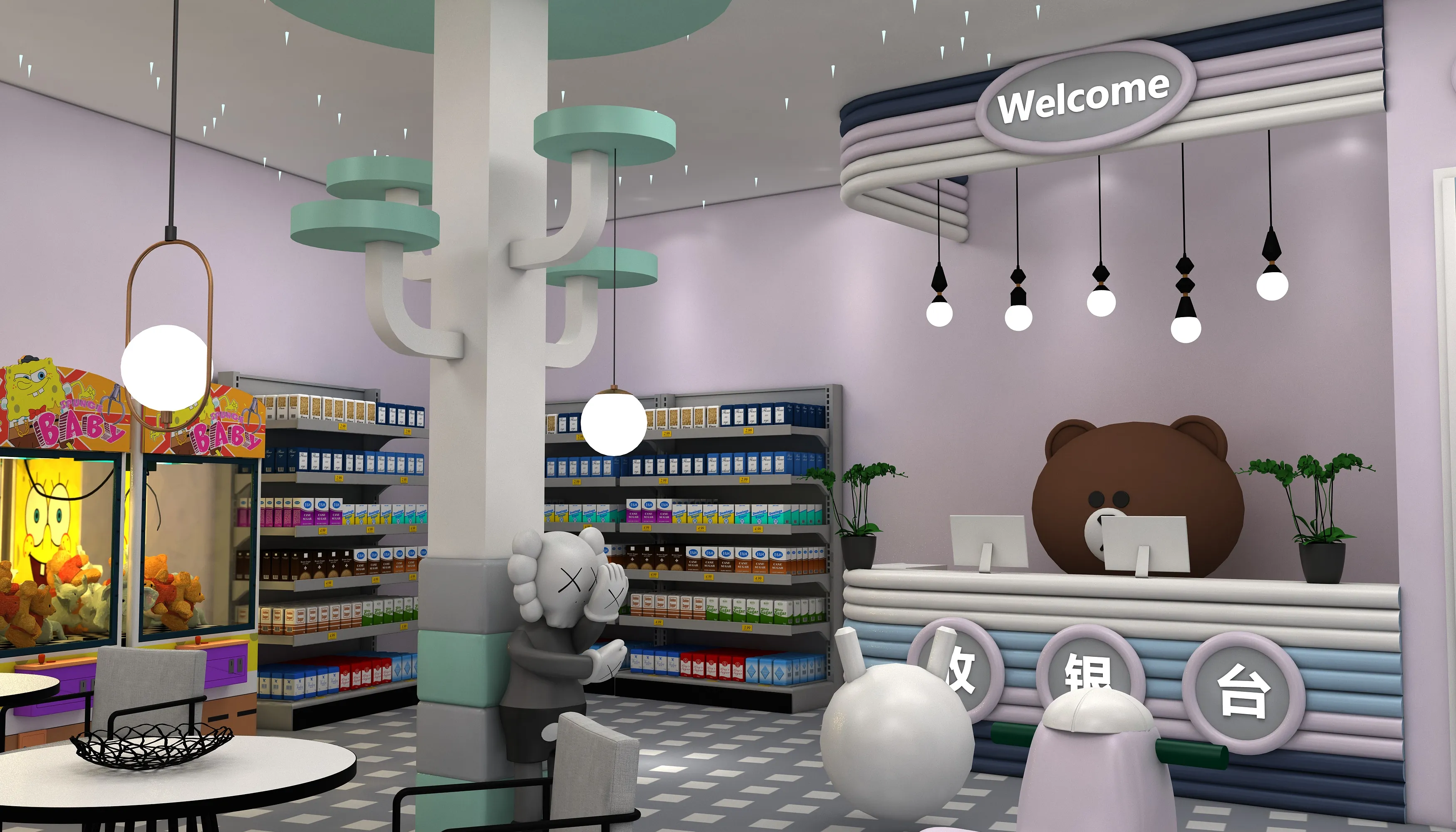 custom cartoon themed indoor play zone, Soft Play, Indoor Center, Safe Environment by HonPlay - full product view