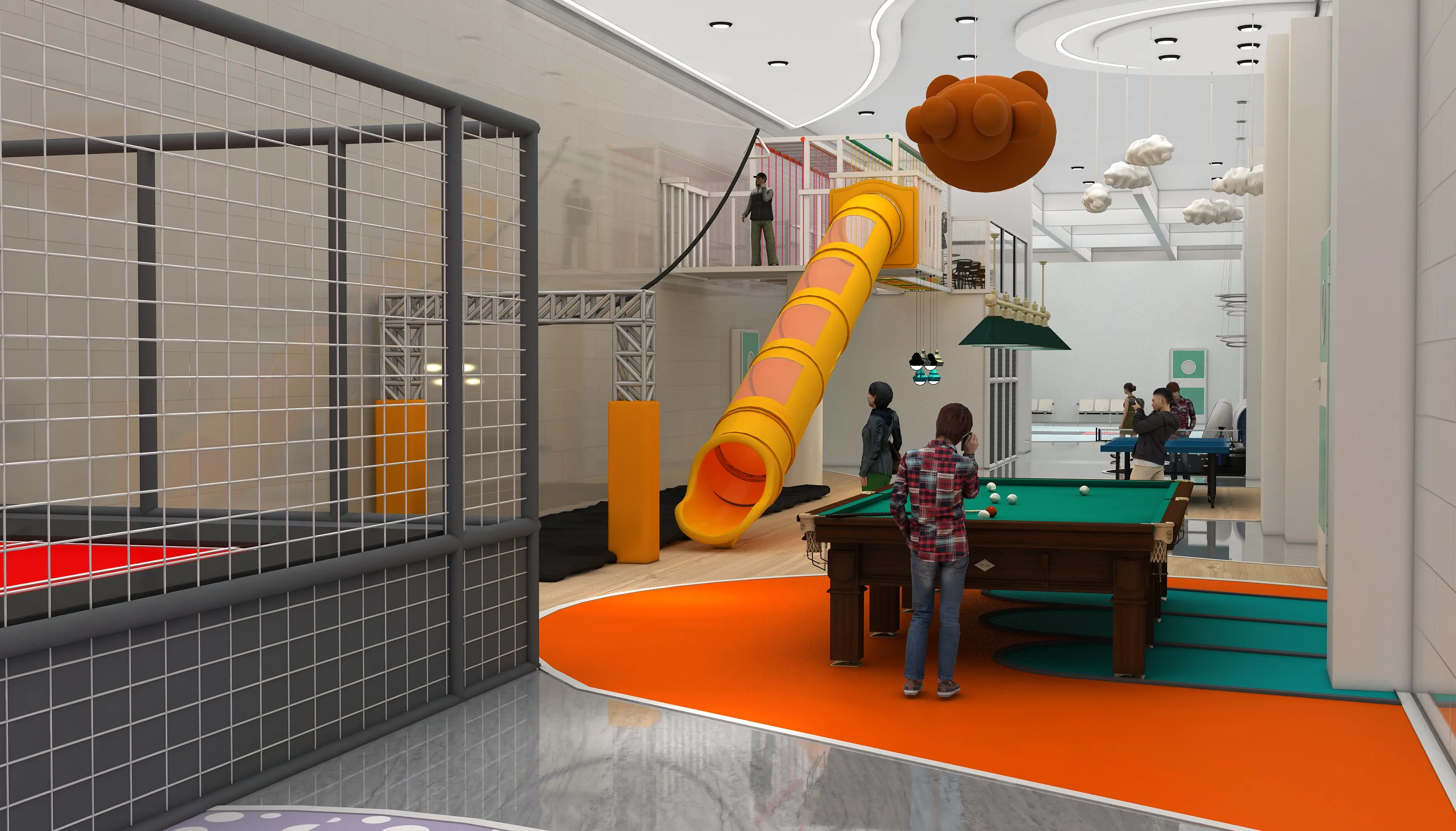 Integrated Indoor Adventure Park - Multi-Functional Family Entertainment Center for Dubai Mall Play Zone - Playground equipment by HonPlay
