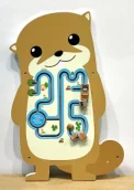 Otter Wall Activity Panel - Interactive Sensory Play Equipment for Prague Kindergarten - Playground equipment by HonPlay