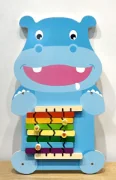 hippo wall activity panel educational sensory by HonPlay - full product view