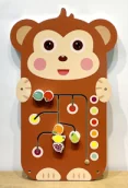 Monkey Wall Activity Board - Interactive Sensory Play Panel for Dubai Kindergarten - Playground equipment by HonPlay