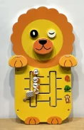 Lion Wall Activity Board - Interactive Sensory Play Equipment for Dubai Kindergarten - Playground equipment by HonPlay