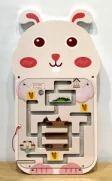 Rabbit Wall Maze Toy - Educational Sensory Wall Panel for Warsaw Kindergarten - Playground equipment by HonPlay