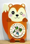 squirrel interactive wall panel educational sensory by HonPlay - full product view