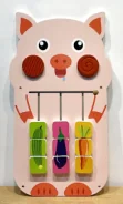 Piggy Sensory Wall Panel - Interactive Educational Play Equipment for Warsaw Kindergarten - Playground equipment by HonPlay
