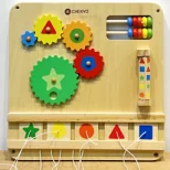 Wooden Sensory Wall Panel - Educational Activity Board for Warsaw Kindergarten Playrooms - Playground equipment by HonPlay