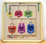 magnetic bead maze wall game educational by HonPlay - full product view