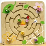 Interactive Wooden Wall Maze - Educational Sensory Play Equipment for Berlin Kindergarten - Playground equipment by HonPlay