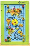 World Map Magnetic Maze Wall Panel - Educational Sensory Play Equipment for Berlin Kindergarten - Playground equipment by HonPlay