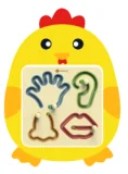 chicken sensory wall panel interactive early by HonPlay - full product view