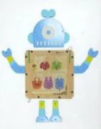 Robot Interactive Wall Panel - Educational Sensory Play Equipment for Warsaw Kindergarten - Playground equipment by HonPlay