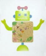 robot wall activity panel interactive sensory by HonPlay - full product view