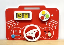 Interactive Car Dashboard Activity Board - Educational Wall Play Panel for Warsaw Kindergarten - Playground equipment by HonPlay