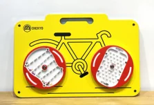 Bicycle Interactive Wall Panel - Sensory Play Equipment for Warsaw Kindergarten Playrooms - Playground equipment by HonPlay
