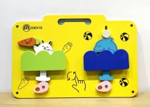 interactive animal sensory wall board educational by HonPlay - full product view