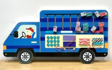 interactive truck wall activity board educational by HonPlay - full product view