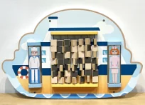ship themed interactive wall panel educational by HonPlay - full product view