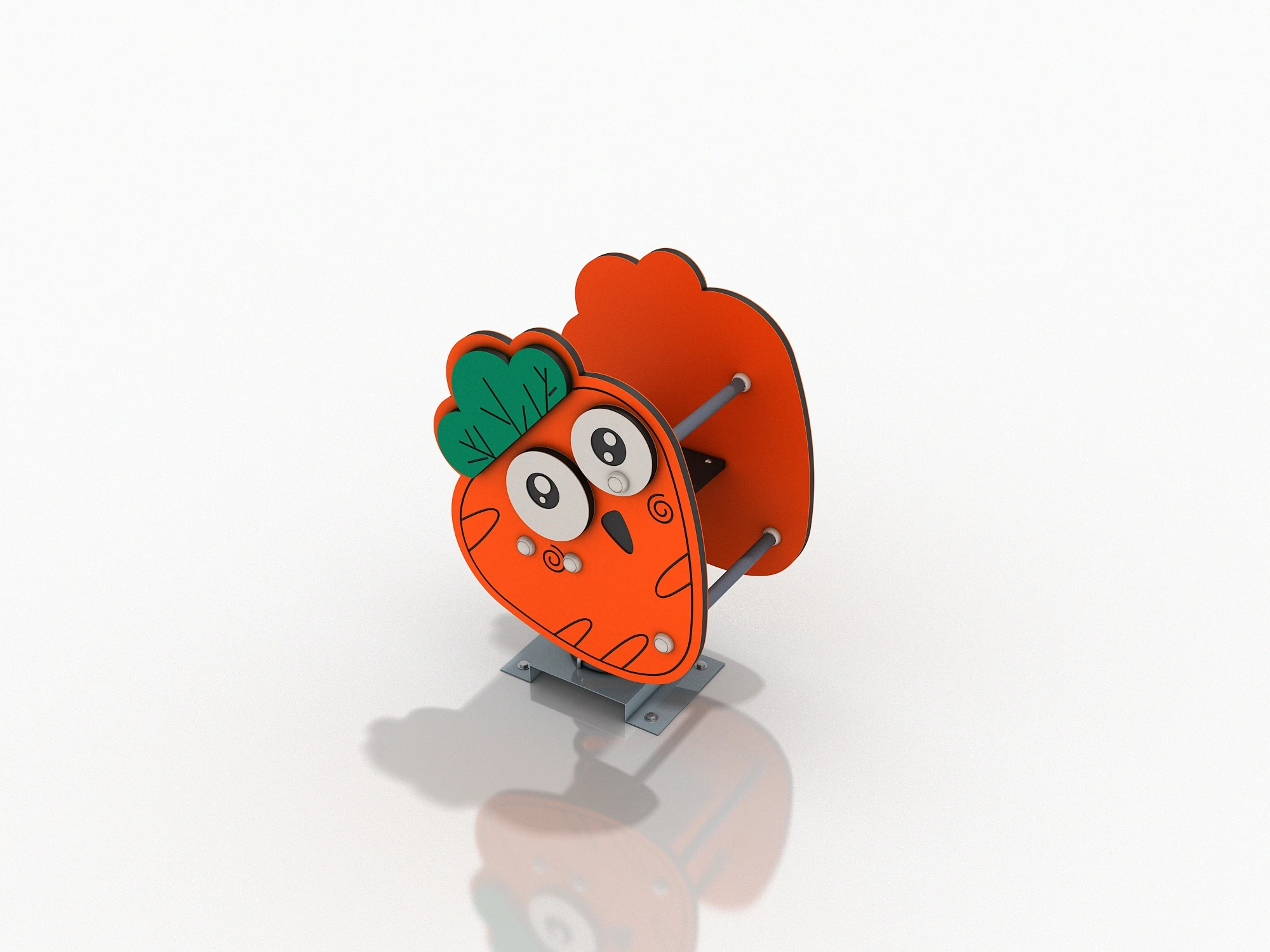 carrot spring rider durable outdoor playground equipment war by HonPlay - safety certification and compliance