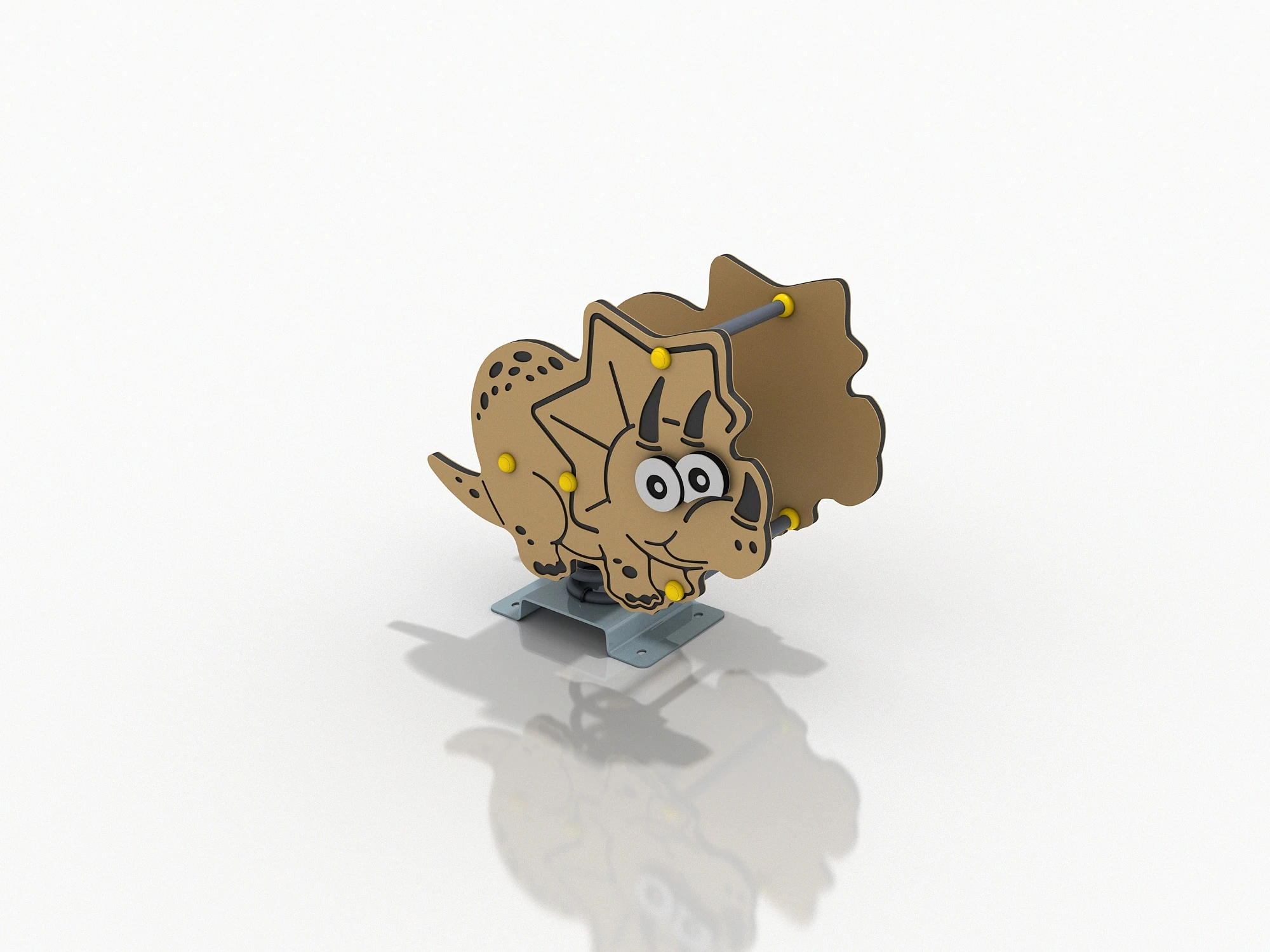 triceratops spring rider durable outdoor playground equipmen by HonPlay - safety certification and compliance