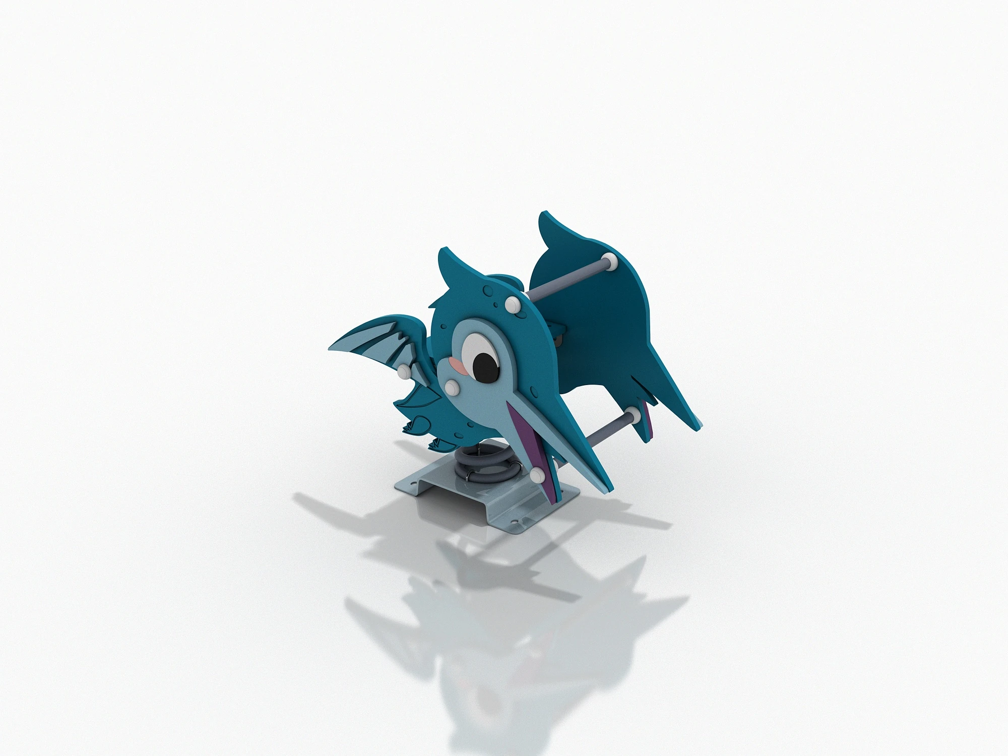 blue bird spring rider durable outdoor playground equipment by HonPlay - safety certification and compliance