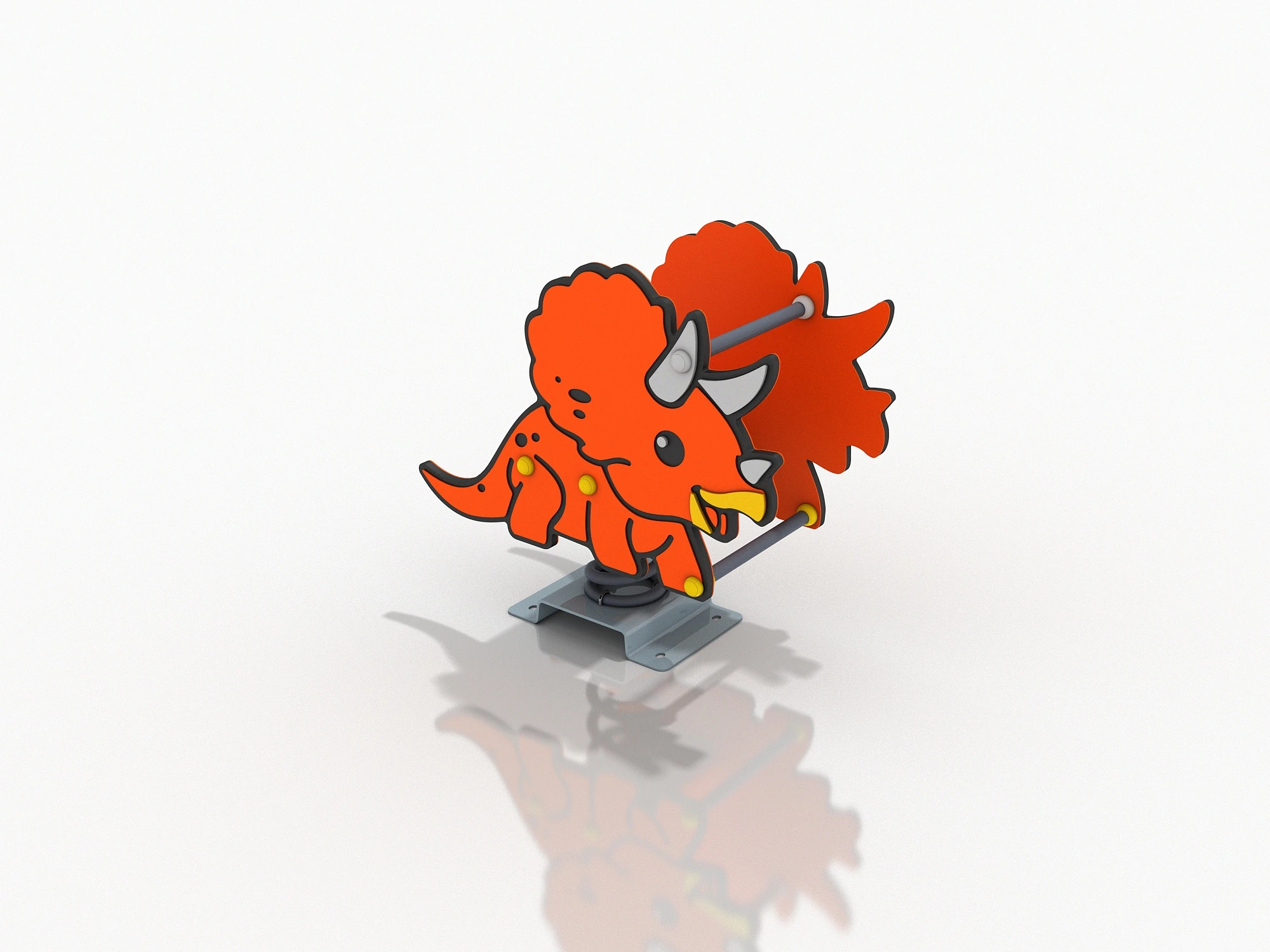 triceratops spring rider durable outdoor playground equipmen by HonPlay - safety certification and compliance