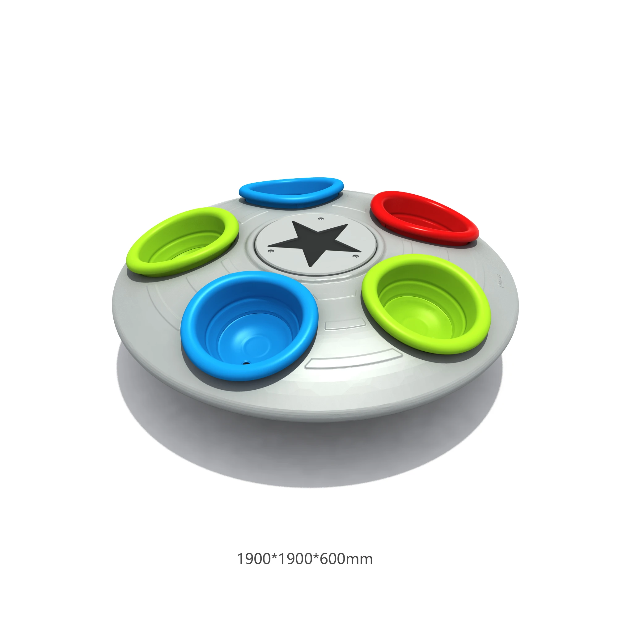 tri seat interactive spinner dynamic rotating by HonPlay - additional product views