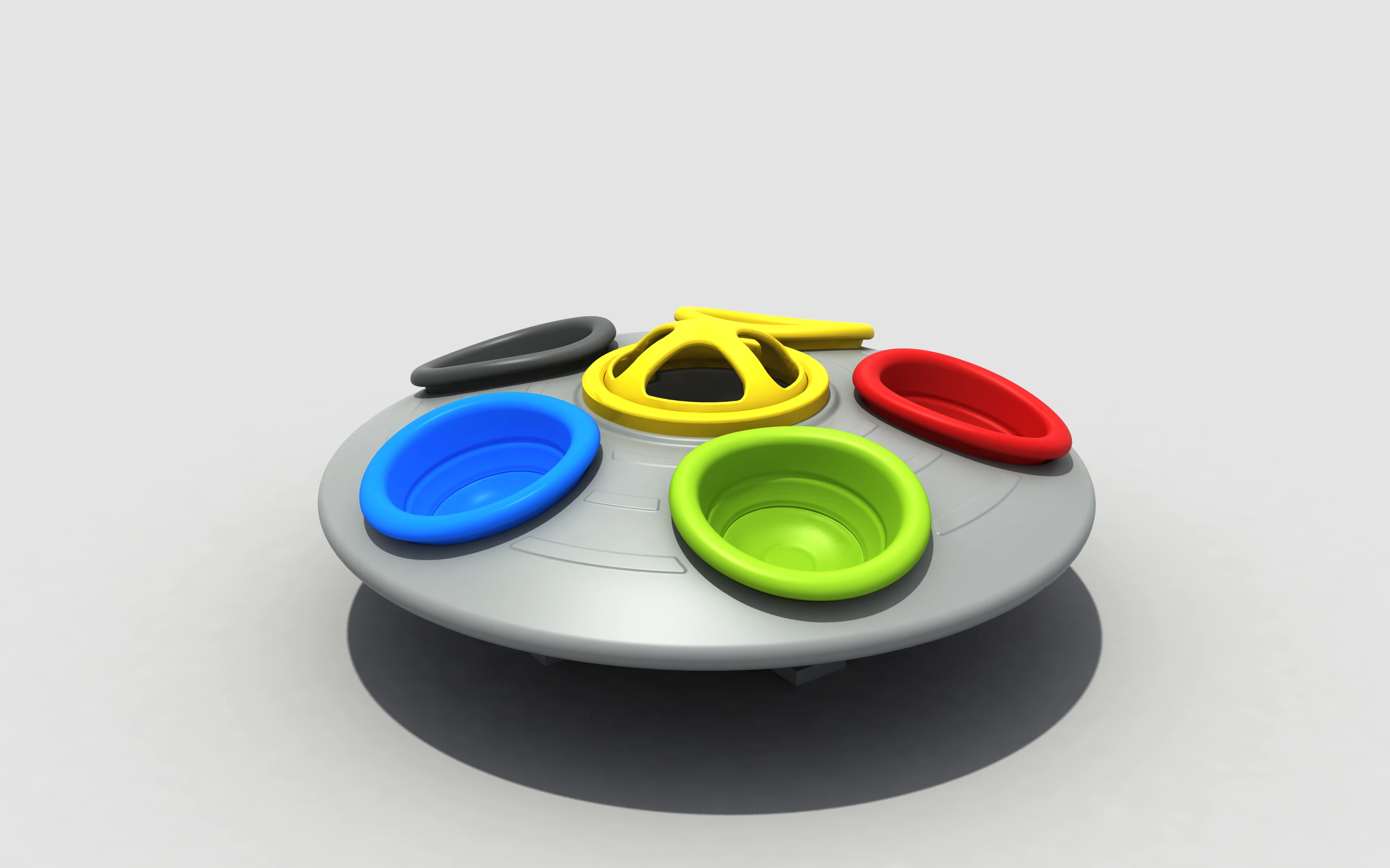 tri seat interactive spinner dynamic rotating by HonPlay - additional product views